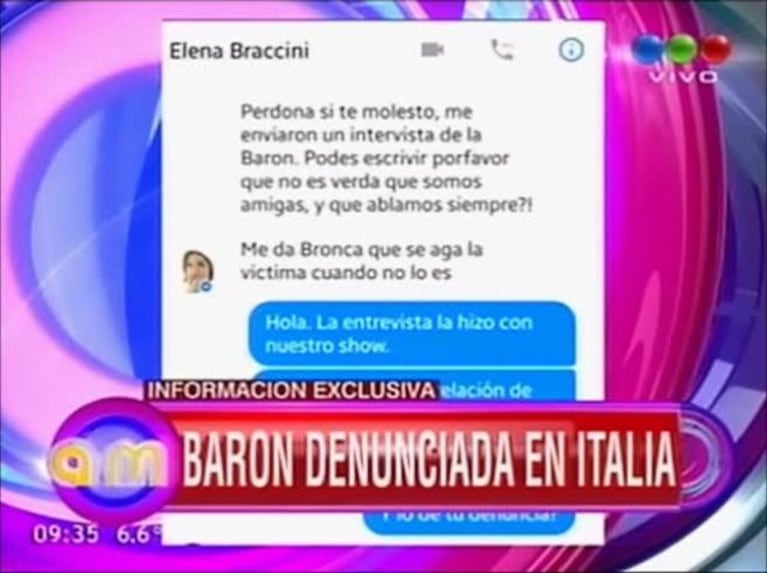 Elena Braccini, enfurecida con Jimena Barón: "Es mentira que somos amigas; ella no se puede acercar sola a mis hijas"