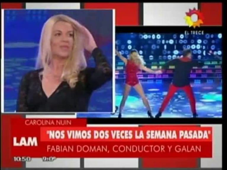 La pregunta animal de Analía Franchin a Carolina Nuin sobre su relación con Fabián Doman 