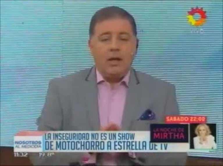 Fabián Doman: "El motochorro pidió 3.500 pesos para venir a nuestro programa, pero no le vamos a pagar un centavo"