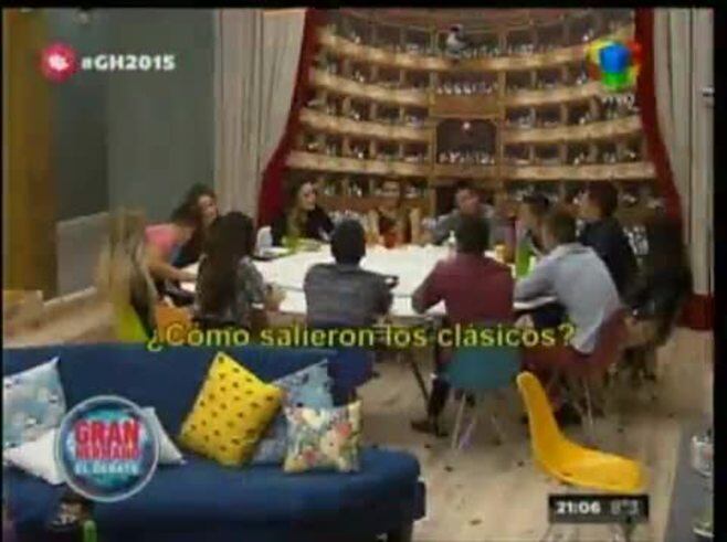 Angie les contó a sus compañeros de Gran Hermano 2015 el resultado del último Boca-River