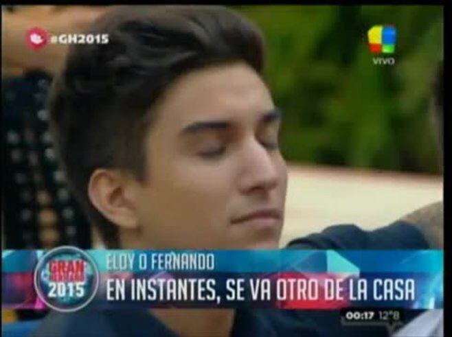 Eloy quedó eliminado en Gran Hermano 2015