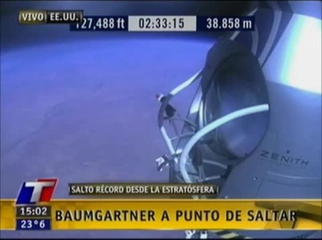 El salto récord desde la estratósfera que cautivó a la audiencia mundial