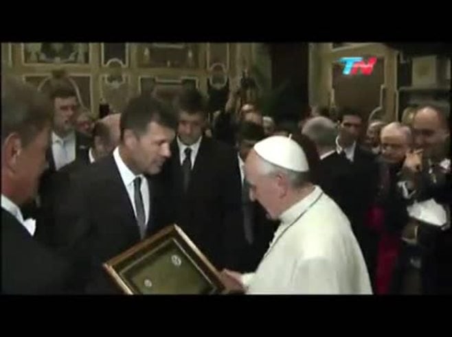 El encuentro de Marcelo Tinelli y el Papa Francisco