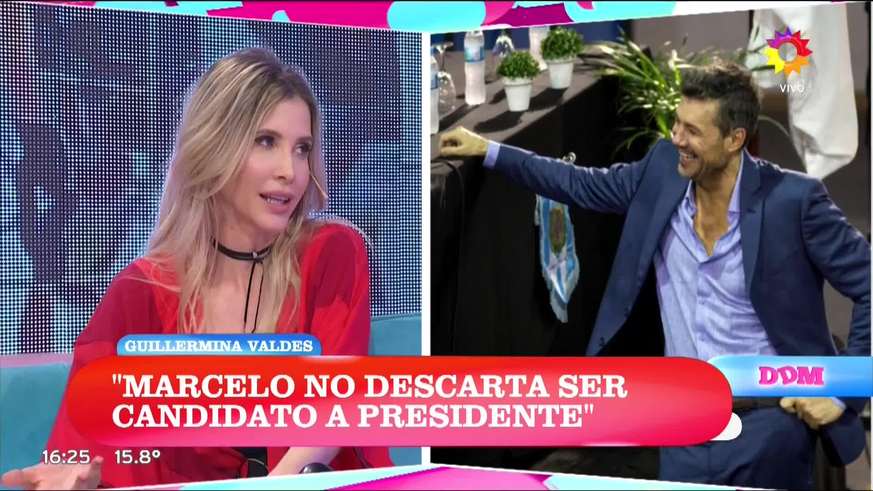 La pícara respuesta de Guillermina Valdés cuando le pregubtaron si es celosa de Marcelo Tinelli