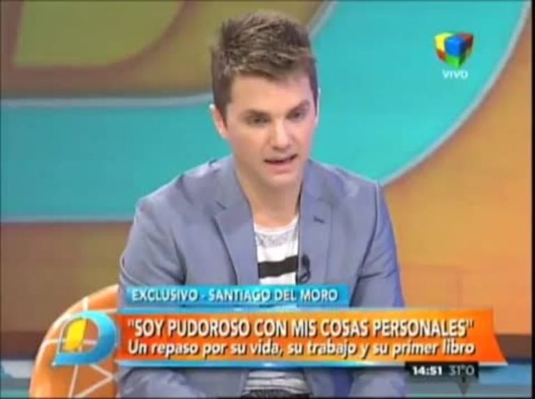 La particular frase que Santiago del Moro le dice todos los días a su hija de 4 años cuando se va a trabajar