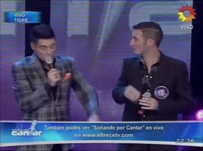 Soñando por cantar 2012: el Paz Martínez sorprendió a un concursante en vivo