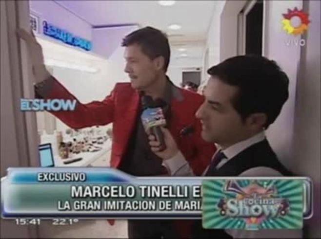 Marcelo Tinelli mostro su camarín en Este es el Show