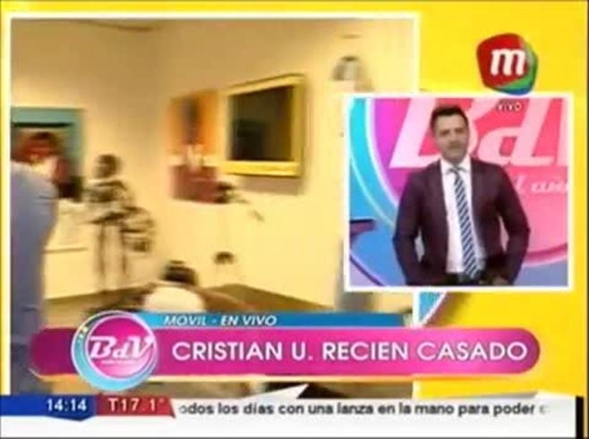 Cristian U. se casó por civil con su novia Karen: las imágenes