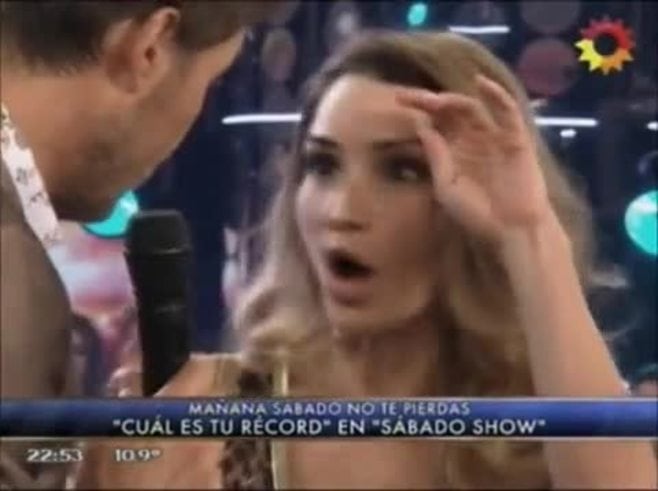 María Vázquez eligió el podio de las mejores colas de Bailando 2012