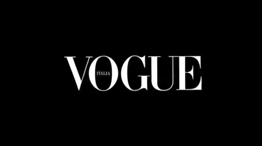 Back de la tapa de Vogue Italia de diciembre