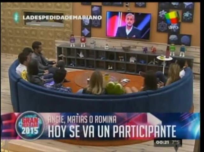 Despedida doble: Mariano y Angie abandonaron la casa de Gran Hermano 2015