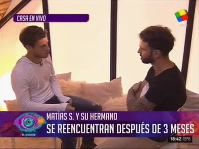 El reencuentro de Matías S. de Gran Hermano 2016 con su hermano