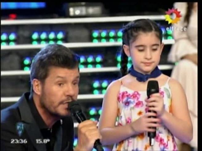 Una niña de 8 años emocionó a todos en ShowMatch con su voz