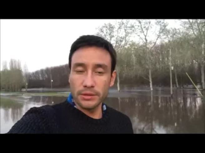 Luciano Pereyra grabó un video para pedir ayuda para los inundados de Luján