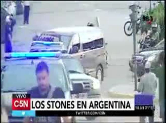 Los Rolling Stones en Argentina: mirá parte de su recorrido por Buenos Aires