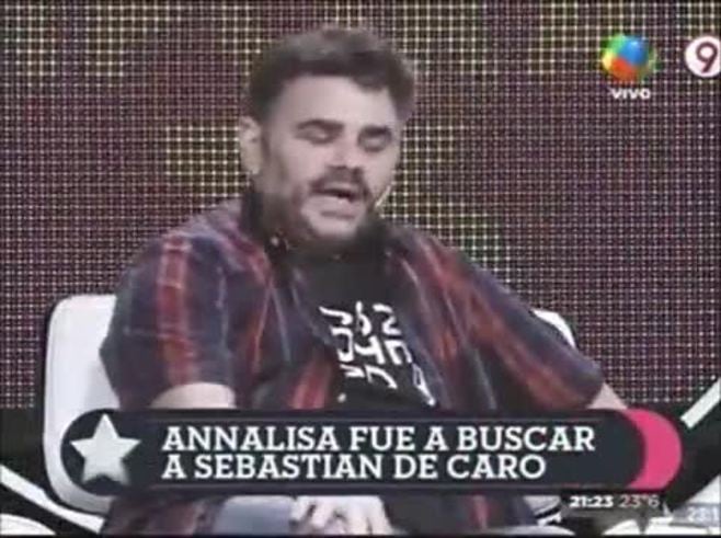 Después del rechazo, Annalisa Santi lo fue a buscar a Sebastián De Caro para convercerlo