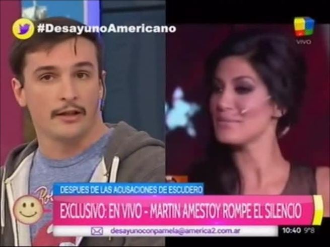 Martín Amestoy negó haber sido violento con Escudero y aseguró: "Hace un mes y medio le mandé un mensaje para que nos juntemos a tomar un café"