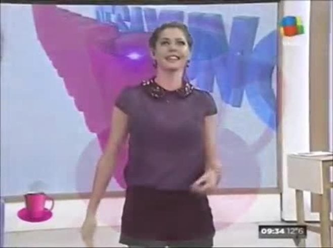 Pamela David, diosa total: su look súper sensual de transparencias y mini short en Desayuno Americano