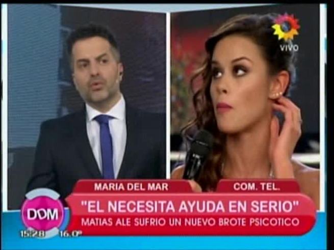 María del Mar Cuello Molar reveló el motivo de la pelea entre Matías Alé y Huevo Müller