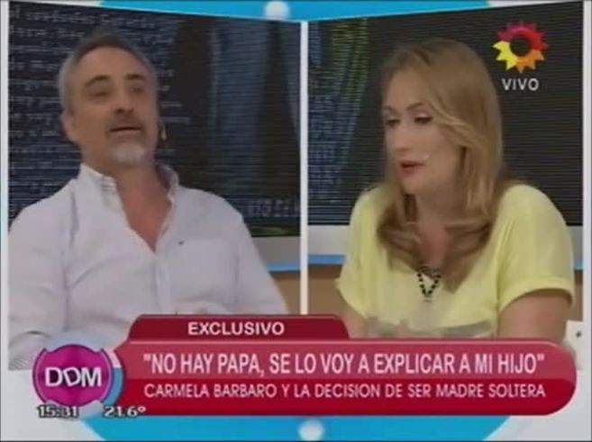 Carmela Bárbaro le ofreció  ¡al aire! a Luis Bremer ser el padrino de su hijo