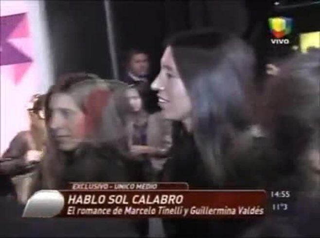 La reacción de Sol Calabró cuando le preguntaron por el romance de Tinelli y Valdés