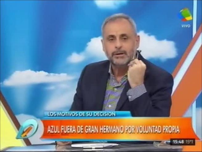 Jorge Rial anticipó que Azul podría regresar a Gran Hermano 2016