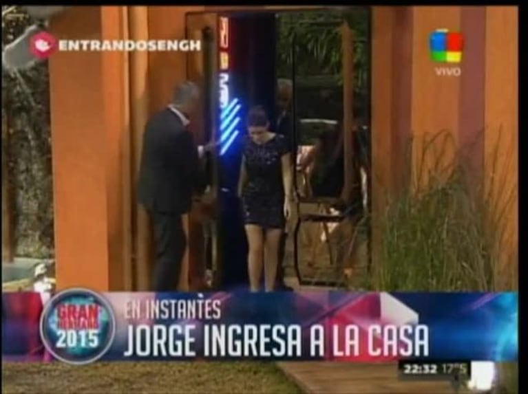 Jorge Rial entró en la casa y se llevó un recuerdo de un participante