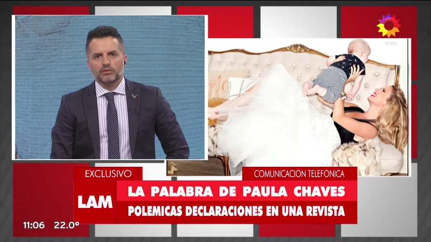 Paula Chaves habló tras la polémica por la portada de la revista Gente