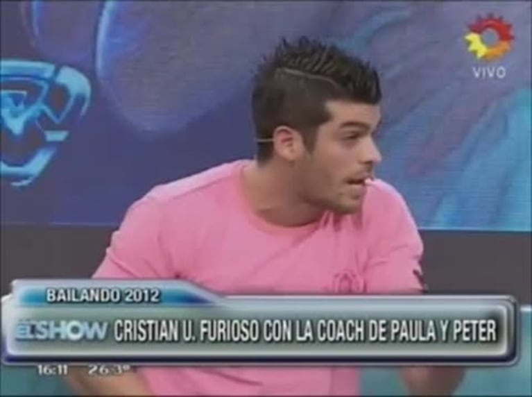La insólita pelea entre Cristian U. y la coach de Paula Chaves y Pedro Alfonso: discusión y llanto