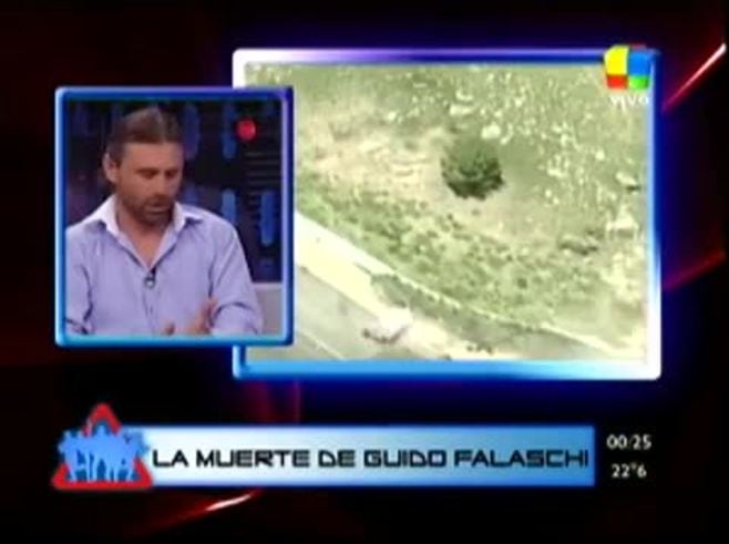 Fantino y Di Palma se quebraron al aire por la muerte de Falaschi