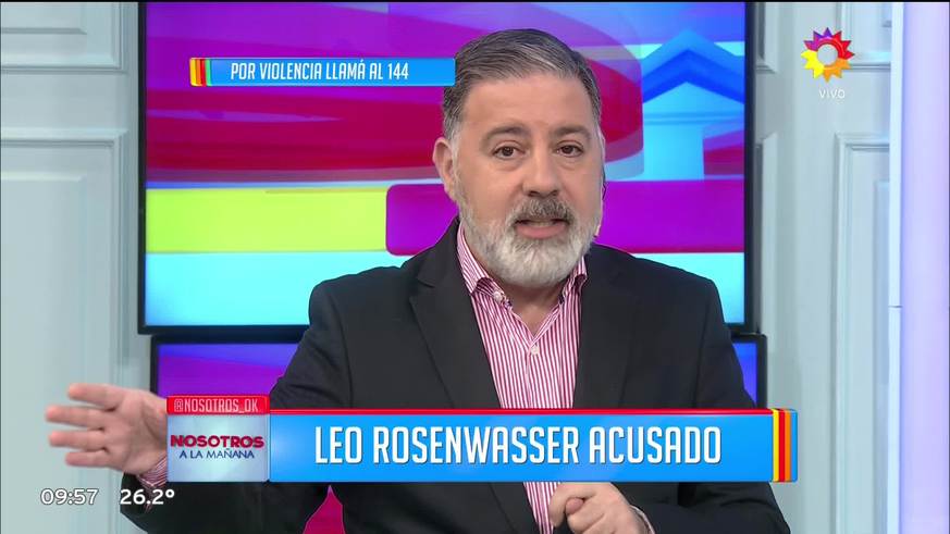 La polémica explicación de Leo Rosenwasser por los moretones de su exmujer