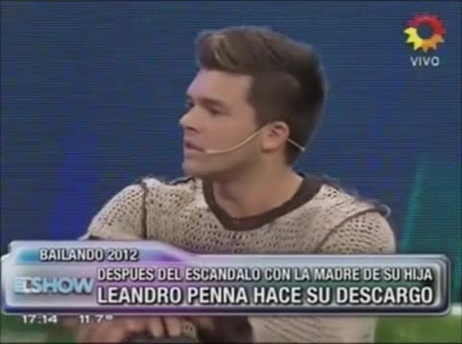 Leandro Penna le respondió las acusaciones a la madre de su hija