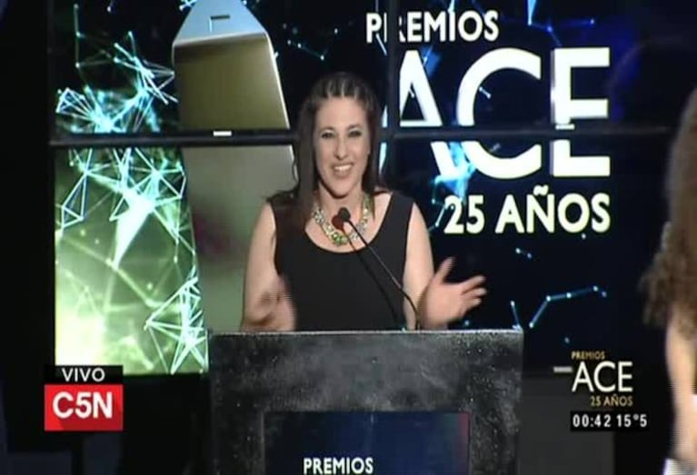 La directora teatral Corina Fiorillo, ganadora del Premio Ace de Oro 2016