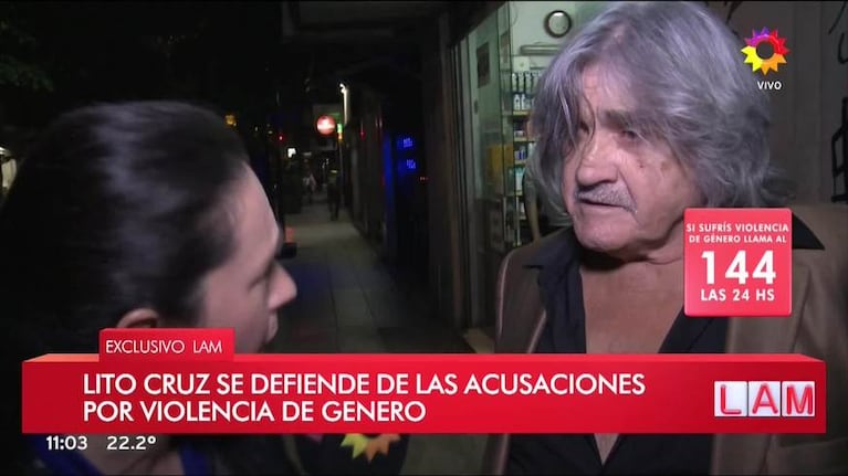 Lito Cruz ante las acusaciones de violencia género de su exmujer, Patricia Perrotta