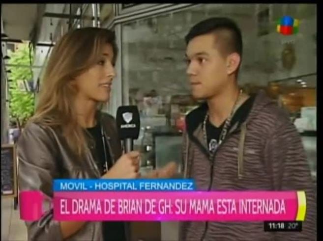 Brian Lanzelotta, sobre la delicada salud de su madre: "La tuvieron que punzar y está con un drenaje que le permite respirar"