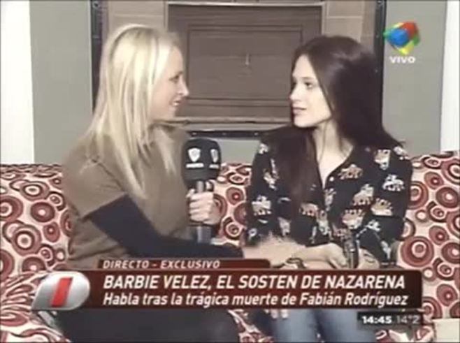 Bárbara Vélez rompió el silencio: "Me duele ver a mi mamá en la cama, llorando, escuchando la música que era de Fabián"