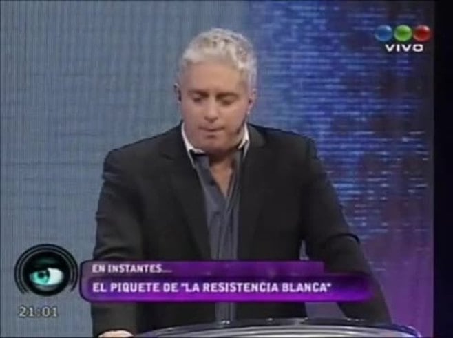 Piquete en Gran Hermano 2012: el grupo “Resistencia blanca” se rebeló y Peluffo se enojó