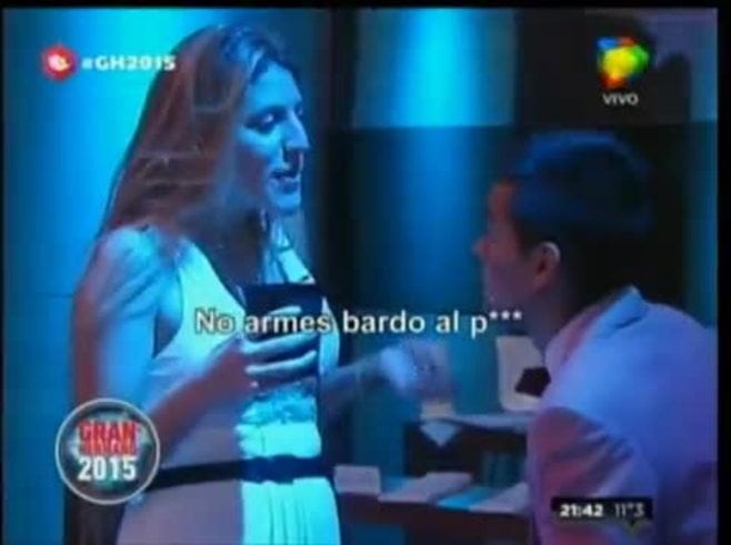 La polémica pelea de Marian y Brian en Gran Hermano 2015