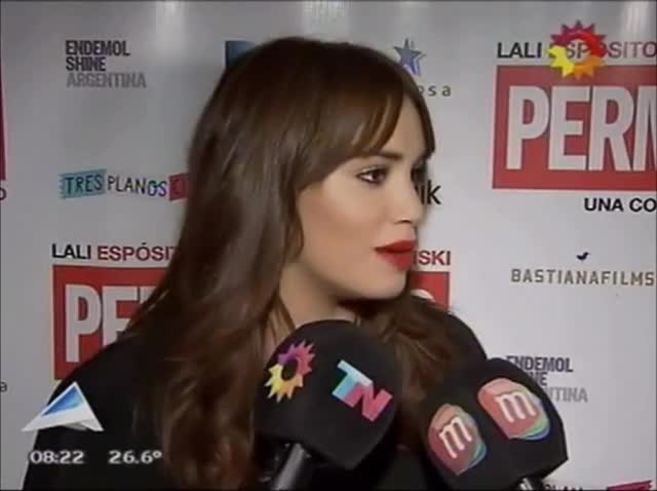 Lali Espósito, en la presentación de su próxima película: "Mi permitido es Mariano"