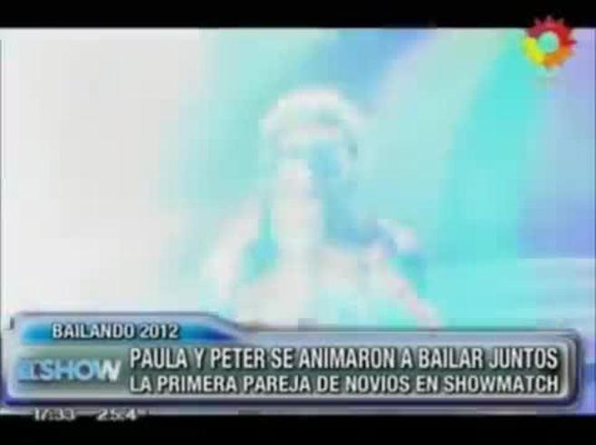 Así fue el emotivo paso de Paula Chaves y Pedro Alfonso por Bailando 2012