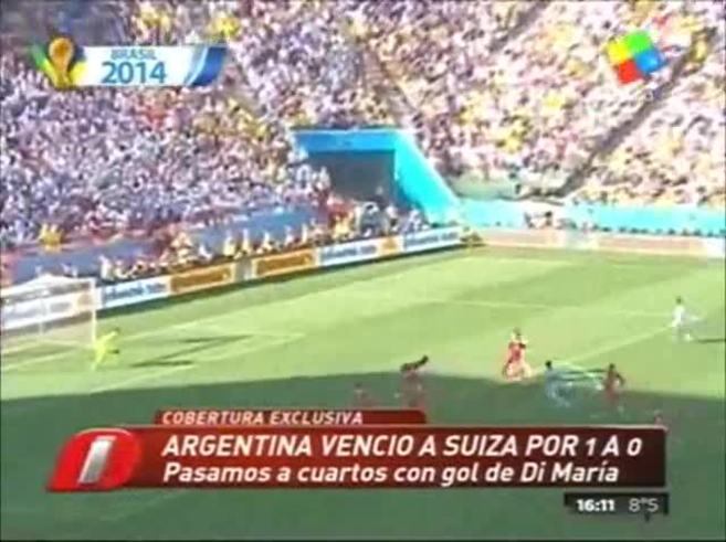 Así fue el relato de Alejandro Fantino del gol de Angel Di María frente a Suiza