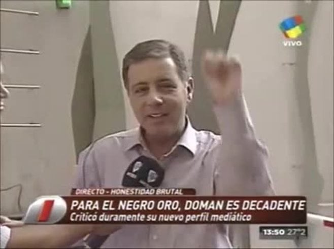 La picante respuesta de Fabián Doman al Negro Oro