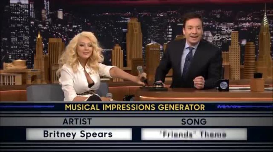 Christina Aguilera imitó la voz de Britney Spears a la perfección