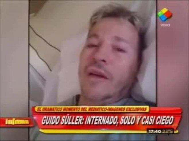 Guido Süller, desesperado: "Tratan de combatir la infección para que pueda recuperar la vista"