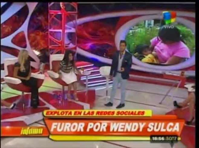 Wendy Sulca se presentó en Infama