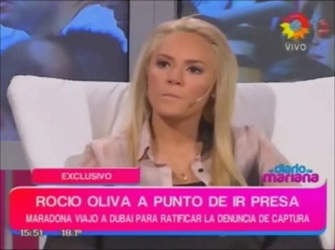 Rocío Oliva: "Diego Maradona quiere hacerme daño"