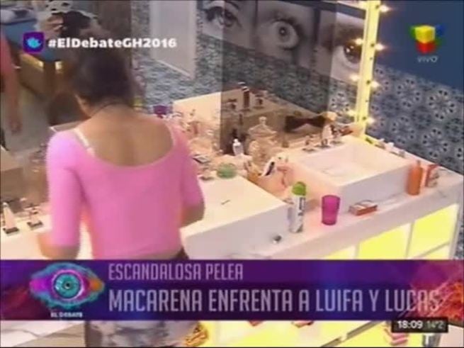 Macarena y Lucas discutieron en la casa de Gran Hermano 2016