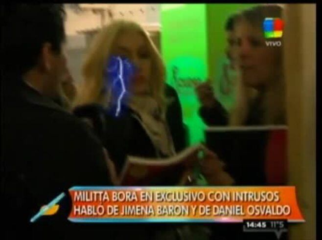 La insólita reacción de Militta Bora en Intrusos cuando le preguntaron a Daniel Osvaldo