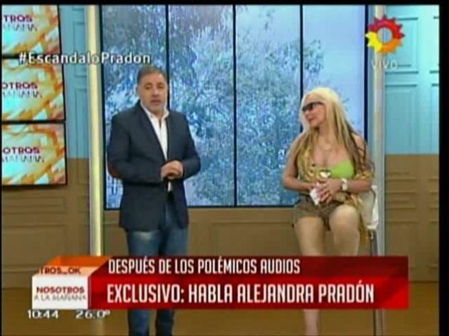 Alejandra Pradón dio su curiosa explicación sobre los polémicos audios