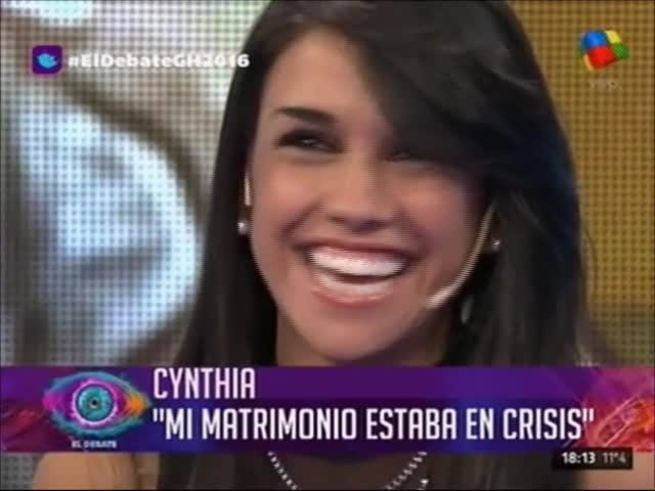 El abrazo de Cynthia y Lucas en el Debate de Gran Hermano 2016